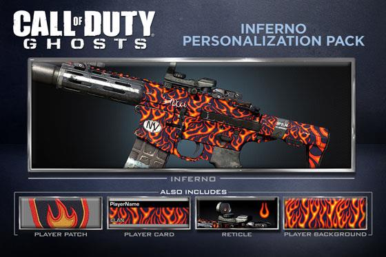 call of duty ghost guns and camos