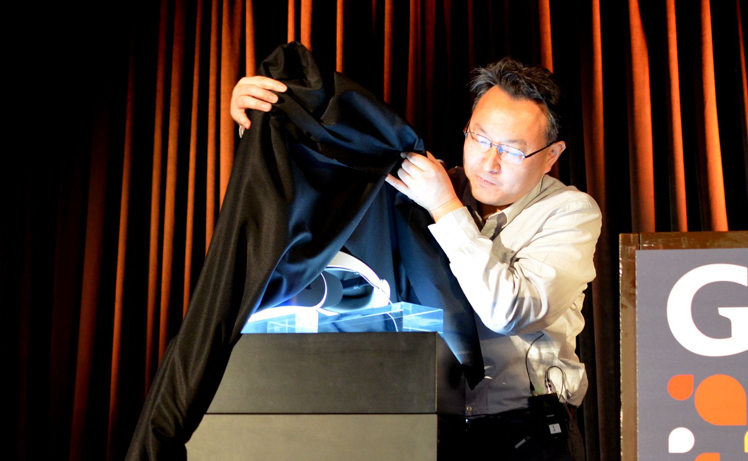 Shuhei Yoshida unveiling Project Morpheus at GDC earlier this year