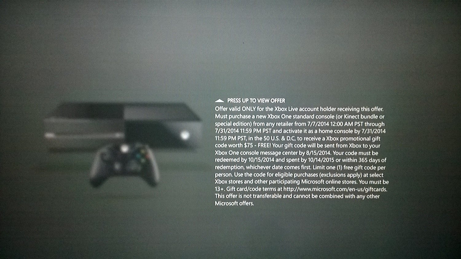 UPDATE 75 Xbox One upgrade also applies to some UK gamers VG247