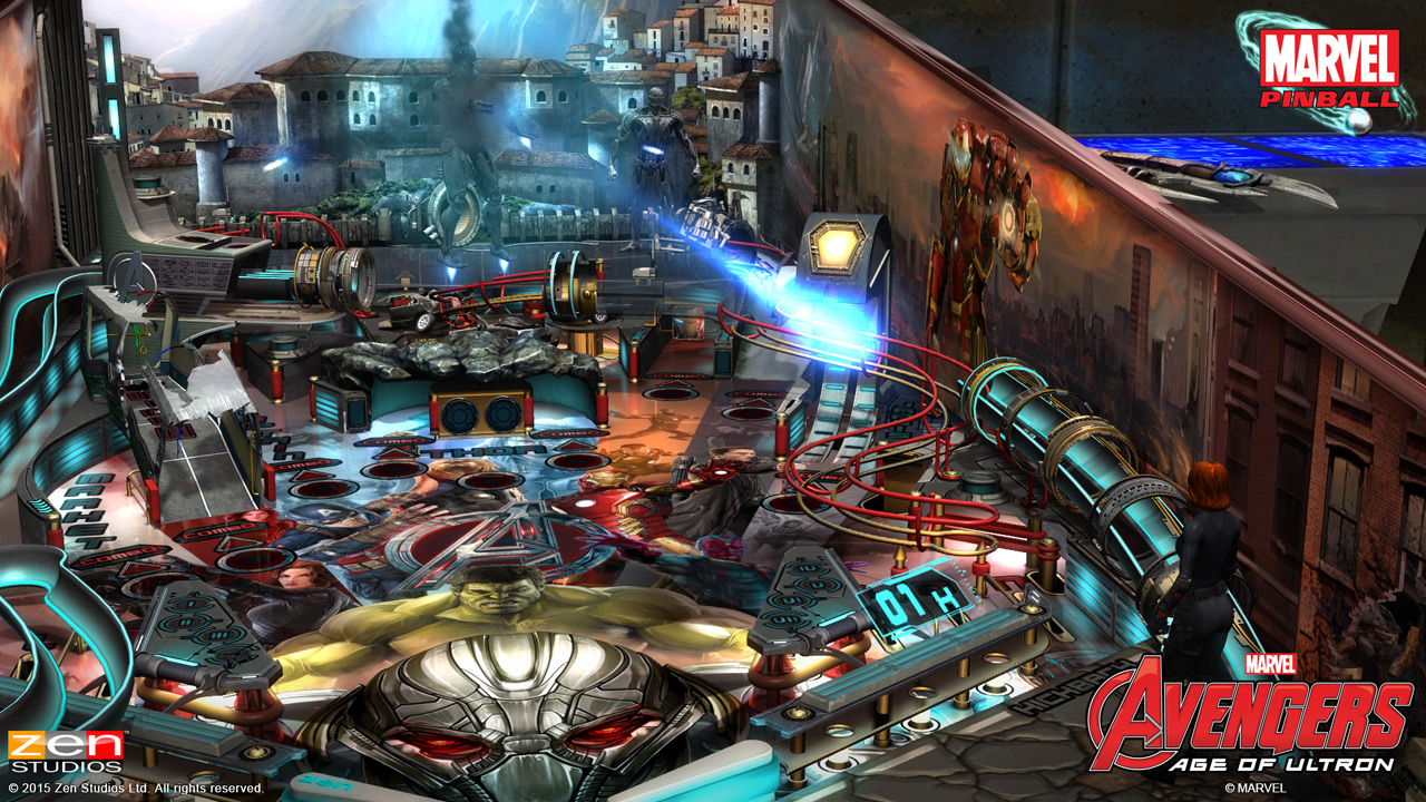 Avengers Age of Ultron pinball table announced for Zen Pinball 2 and