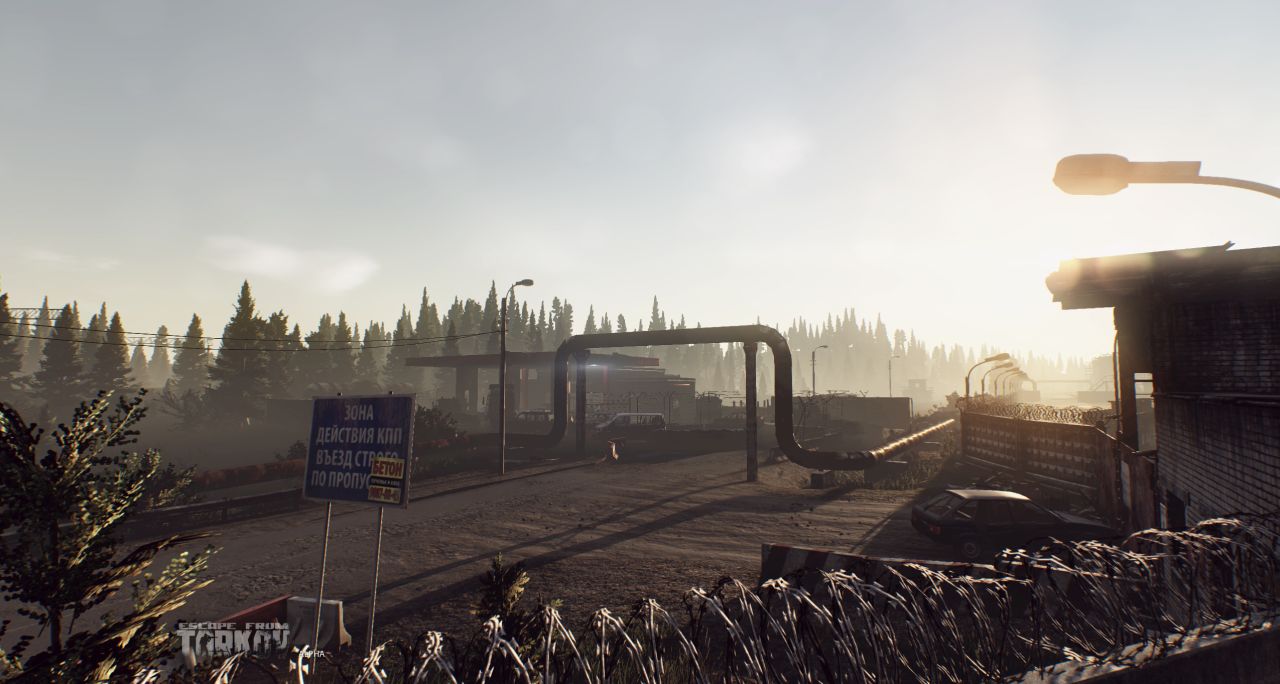 Escape from Tarkov screens showcase the game's dynamic day and night