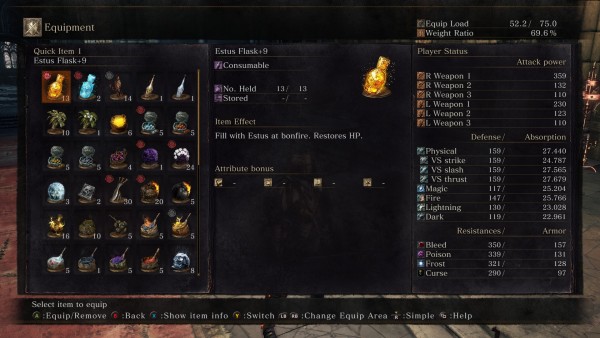 Demon's souls faith slots