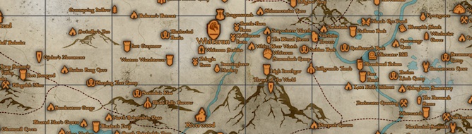 Skyrim goodies: Printable world-wide map, eBooks - VG247 picture about Printable Skyrim Map called Skyrim goodies: Printable entire world map, eBooks - VG247