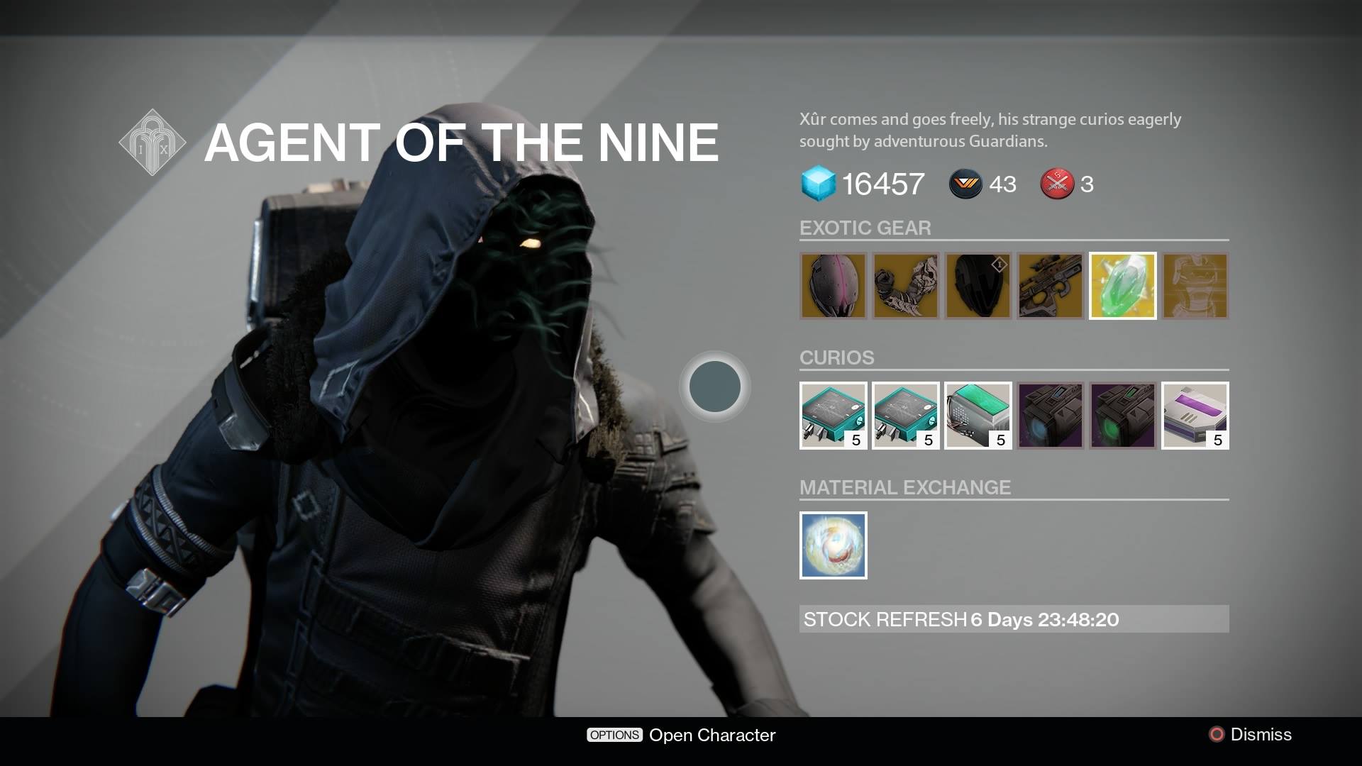 Destiny Xur Location And Inventory For June 5 6 Vg247
