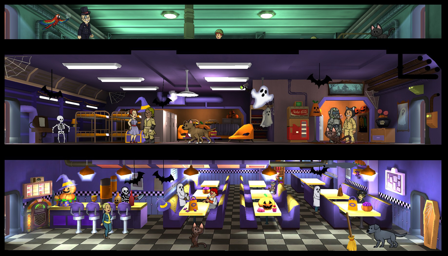 fallout shelter halloween 2020 Fallout Shelter Update Adds Faction Themes Holiday Celebrations More Quests Vg247 fallout shelter halloween 2020