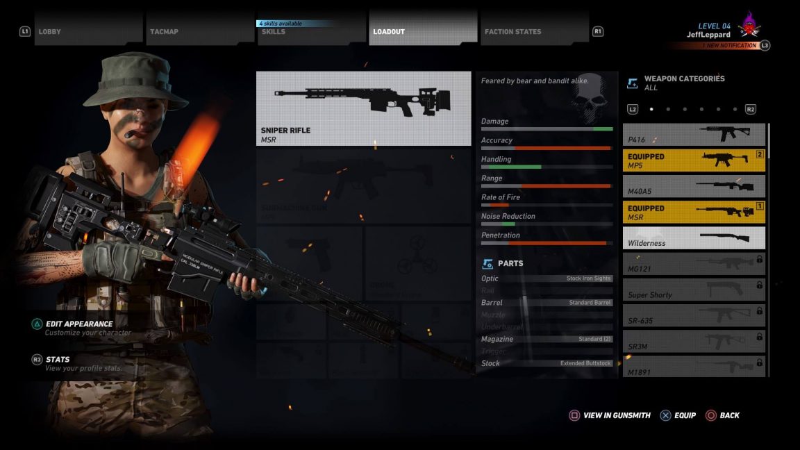 ghost recon wildlands best sniper rifle