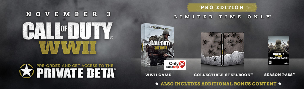 Call of Duty WWII Pro Edition Steelbook PS4 PlayStation 4