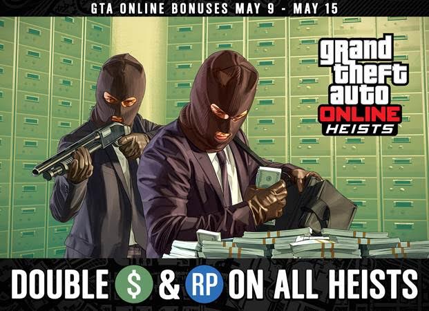 Gta online double rp shop and cash today