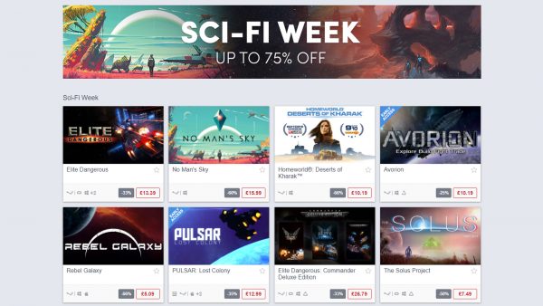 Sci Fi Week Humble Store