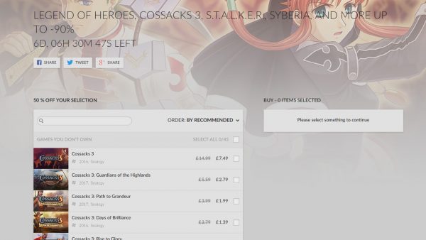 GOG Weekly Sale 5th September