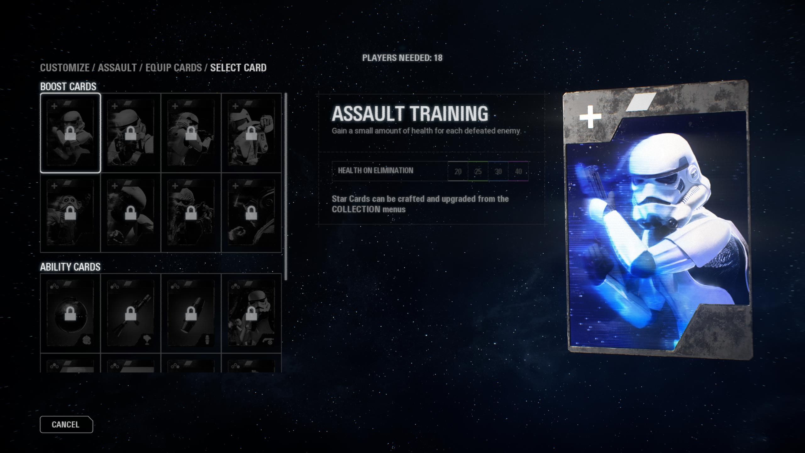 Star Wars Battlefront 2 breaking down Star Cards weapon unlocks