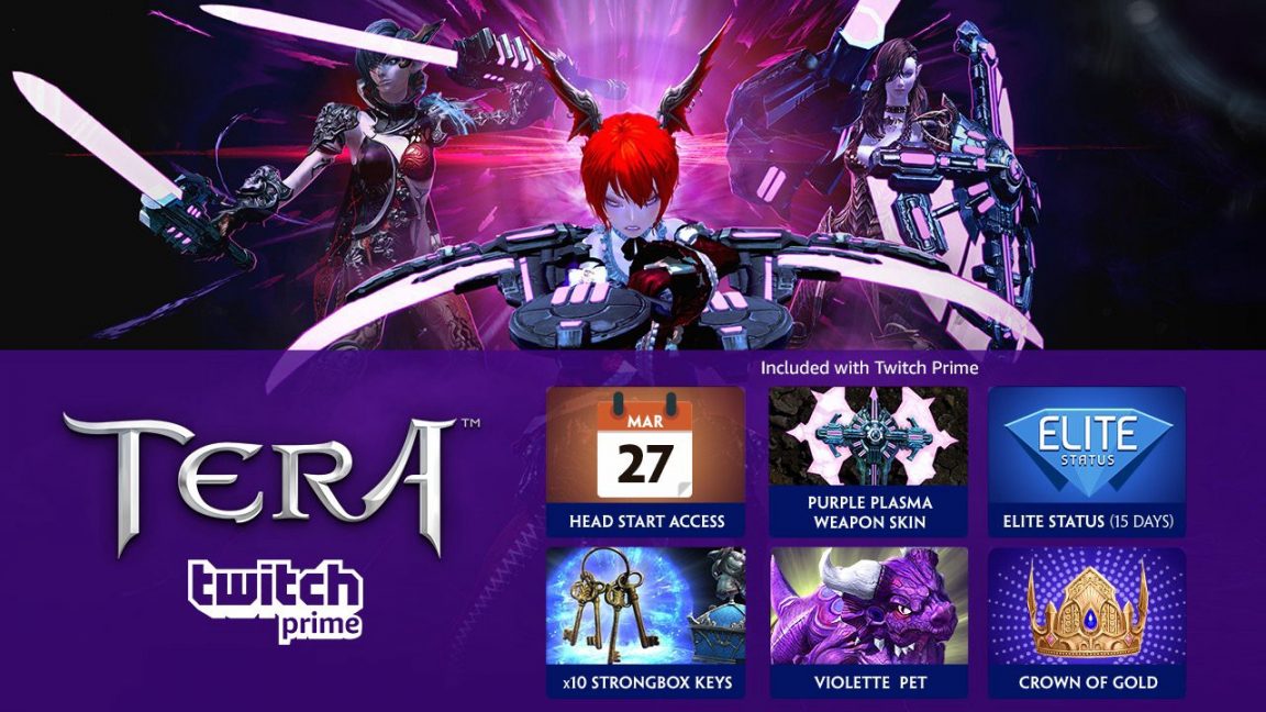 Twitch Prime members can play TERA on PS4 and Xbox One early, and get free  loot