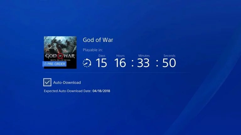 god of war ps4 gb