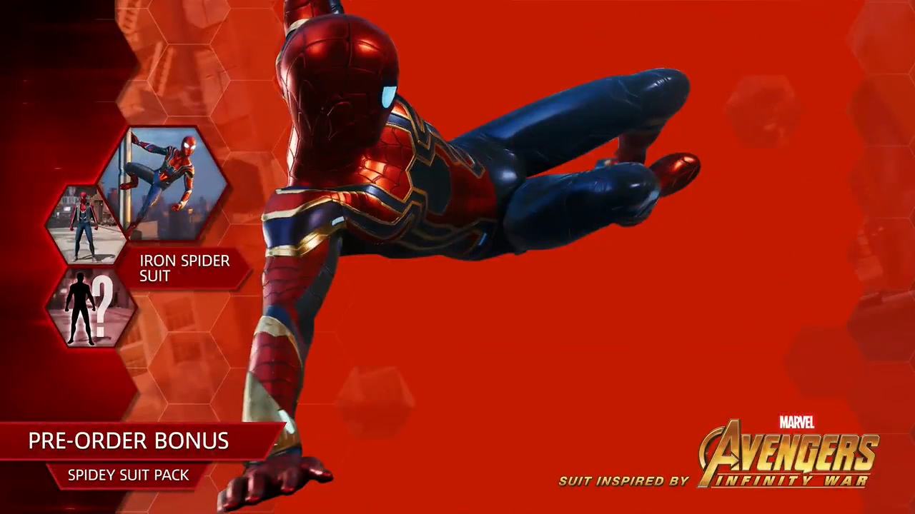 Avengers Infinity War Iron Spider Suit Confirmed For Spider Man Ps4 Vg247 - iron spider roblox