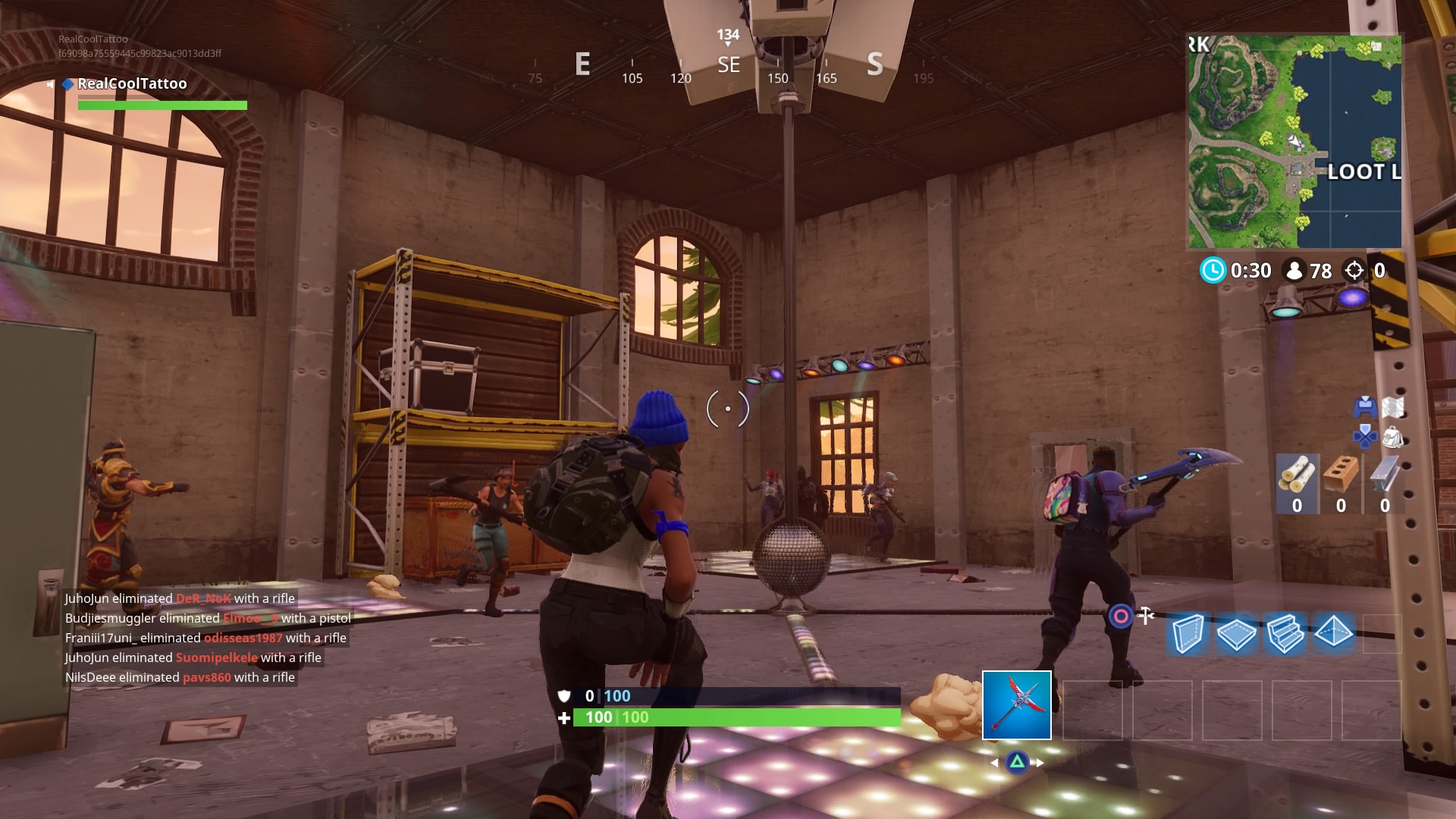 once right here it s a must to use your dance emote on one of many dancefloors within the corners of the room - fortnite dance room