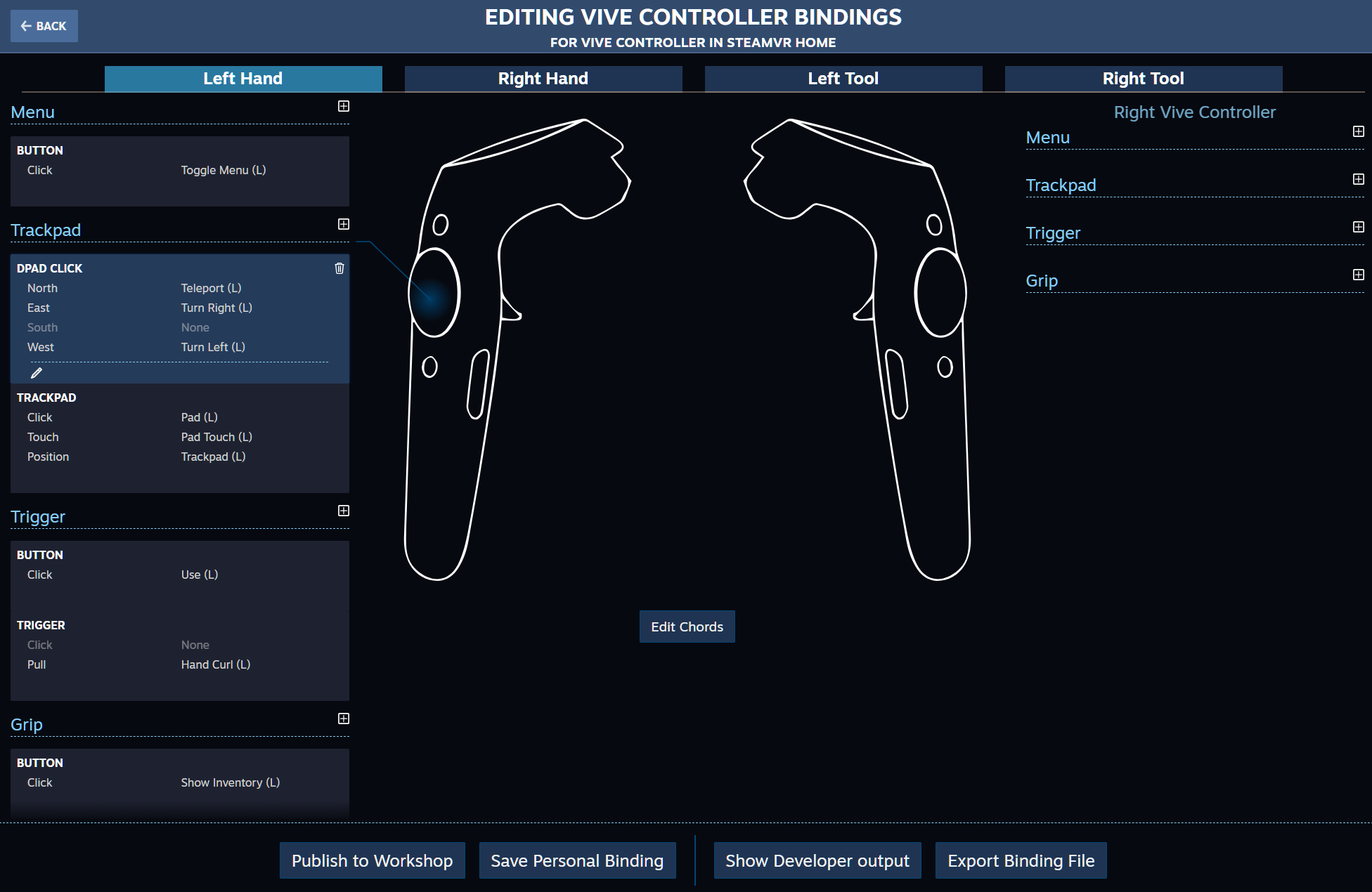 Steamvr Input Is Valve S Way Of Streamlining Input Across The Different Vr Controllers Vg247 - roblox left click g bind