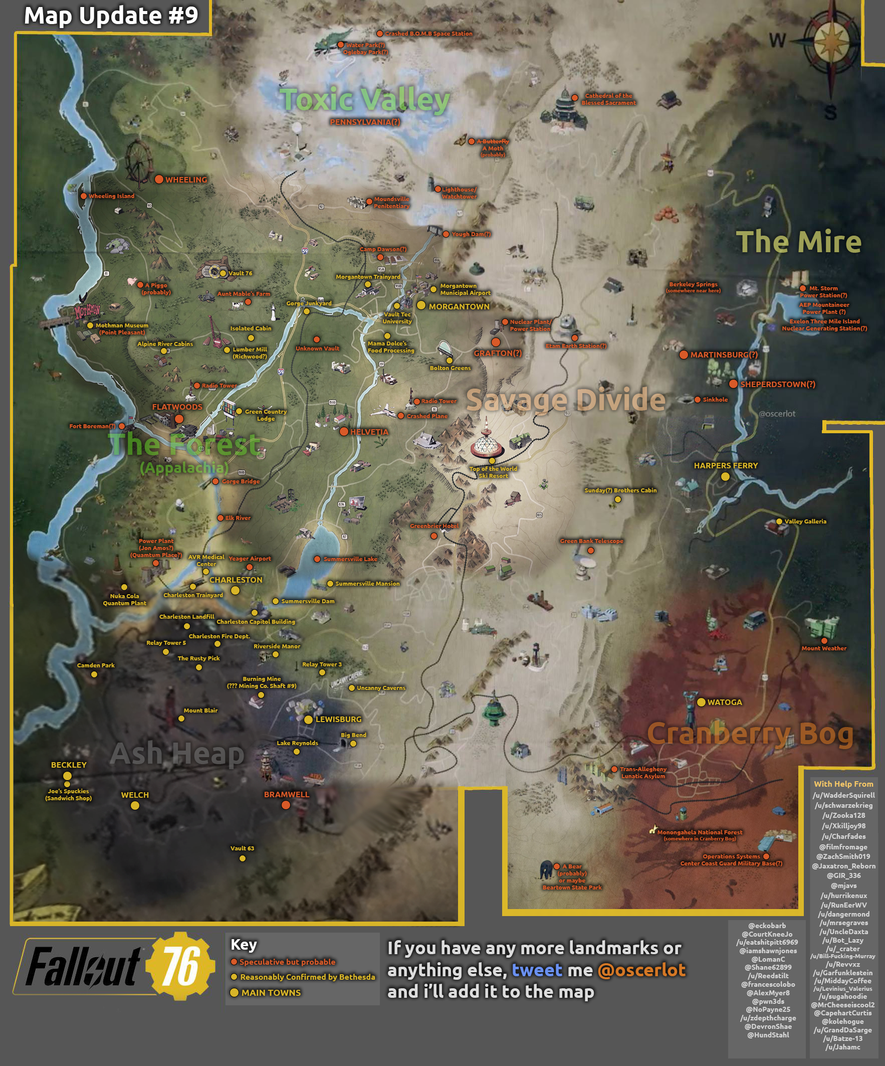 every location fallout 3 map