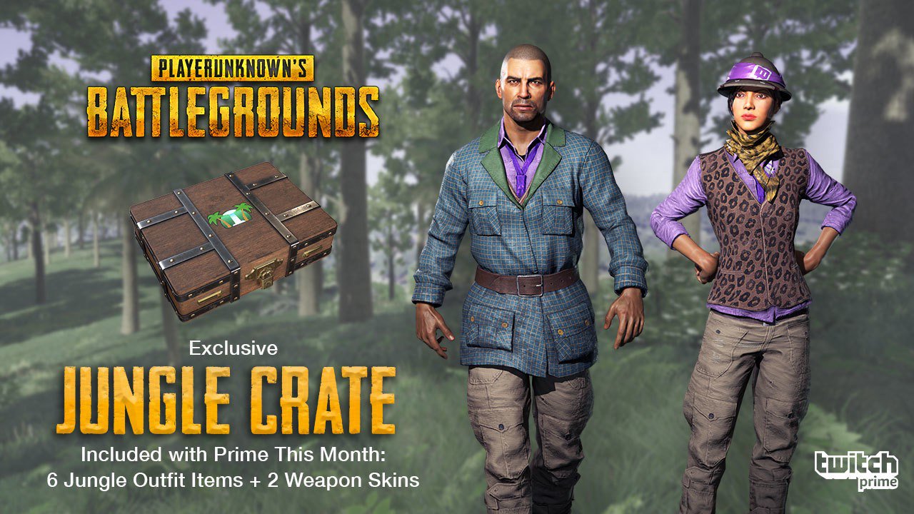 Pubg S New Twitch Prime Crate Is Jungle Themed Available This Week Vg247