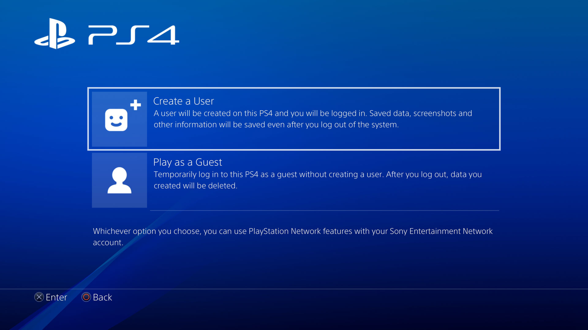 Create and set up PSN account: use your PS4 online
