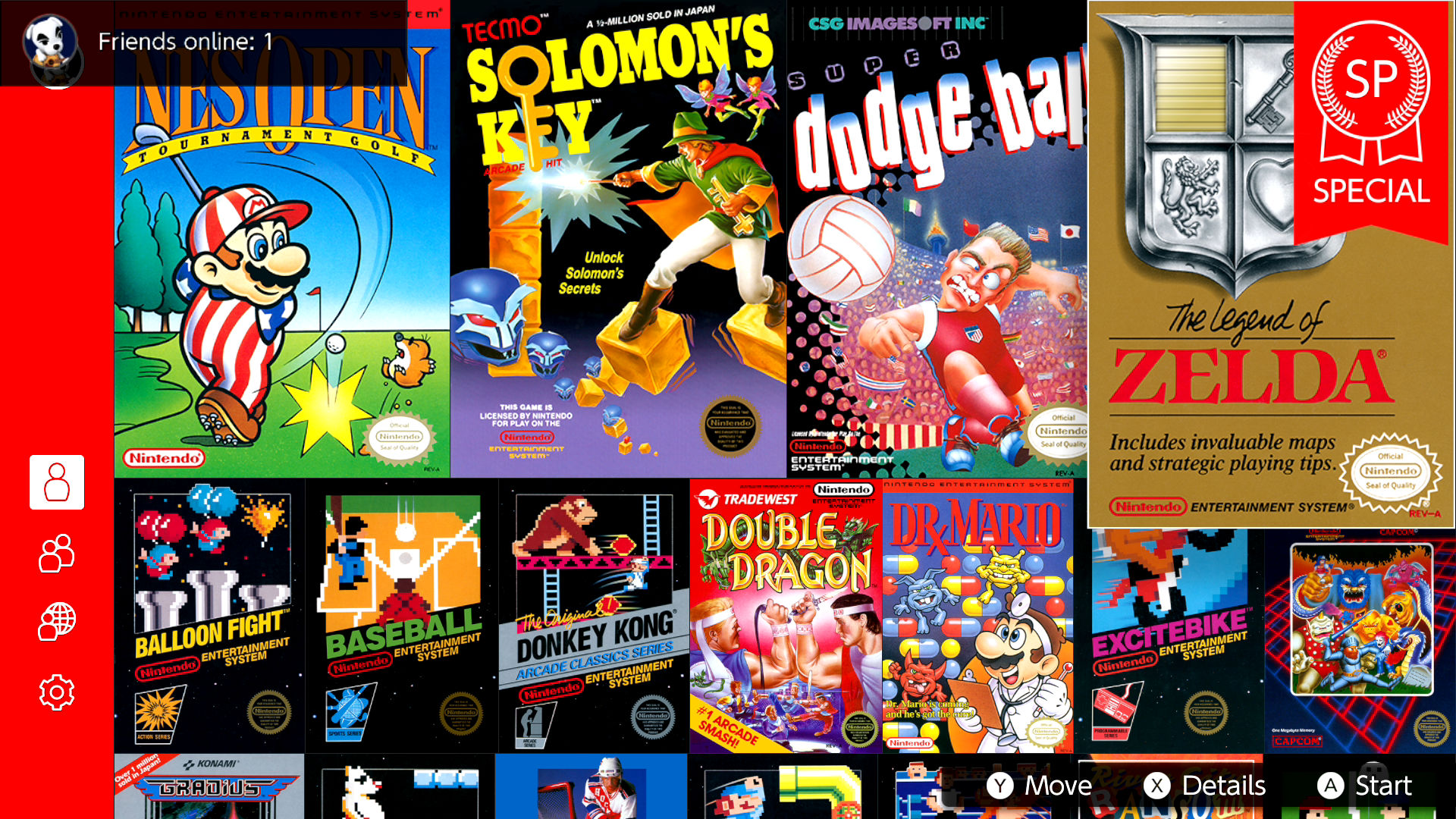 play classic nes games on switch