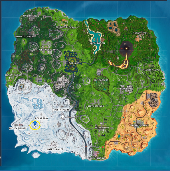 fortnite search where the magnifying glass sits on the treasure map loading screen - fortnite carte saison 1 a 8