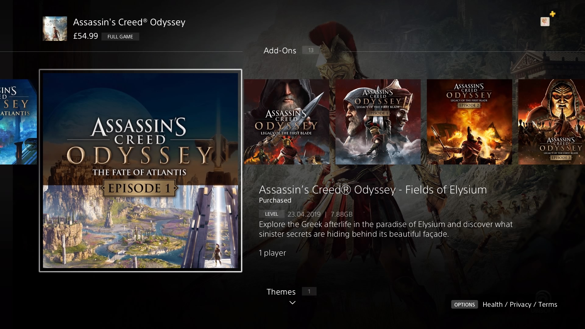 assassin's creed odyssey dlc price