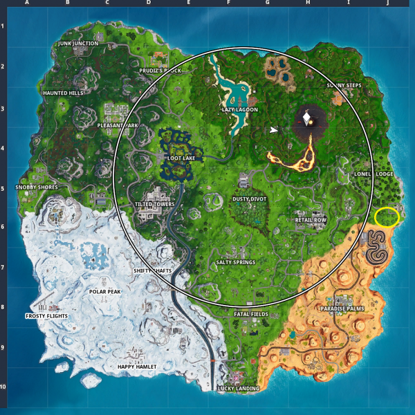 Where The Dagger Points Fortnite Fortnite Search Where The Knife Points On The Treasure Map Vg247