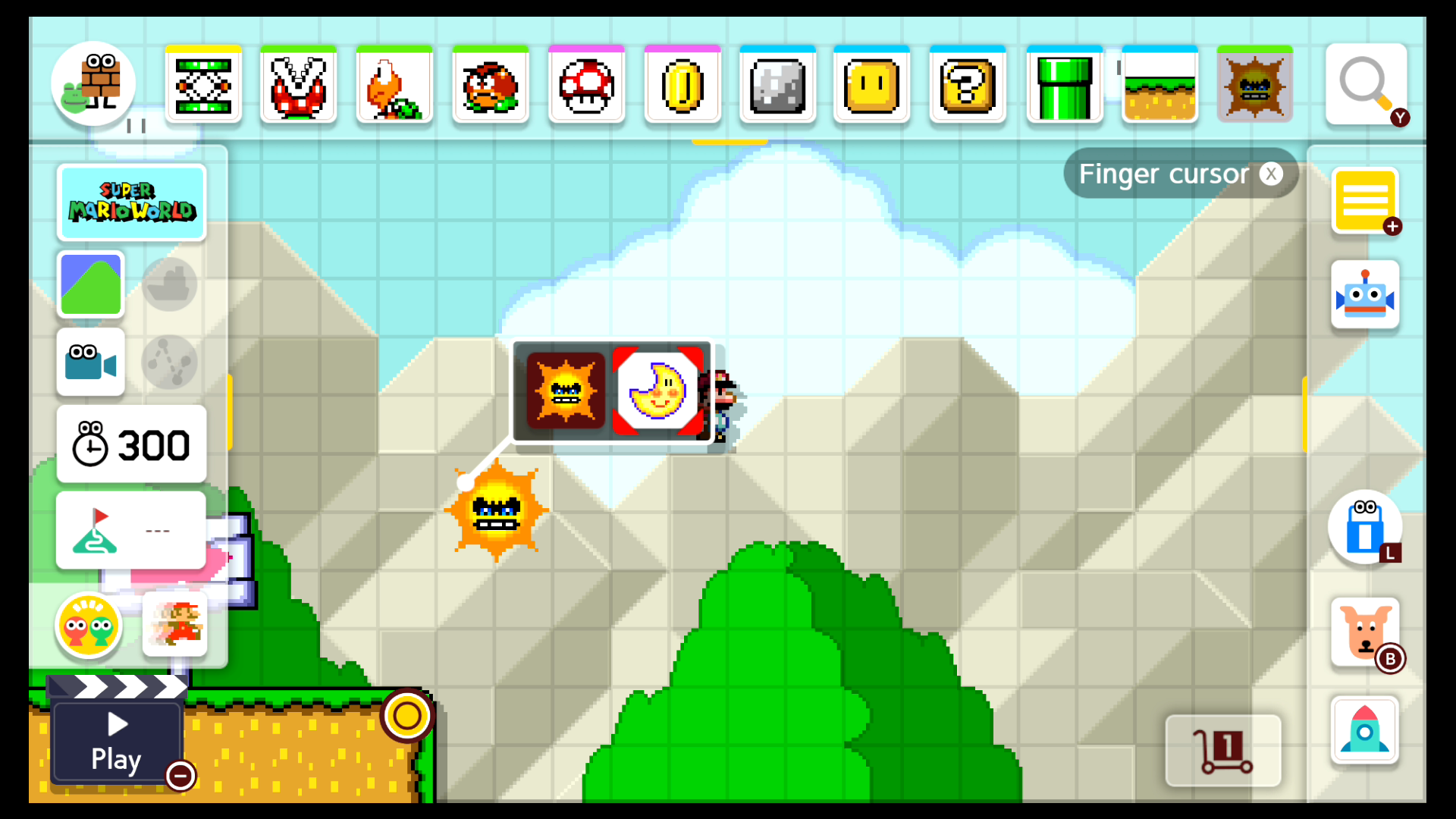 how to change your cursor in mario maker