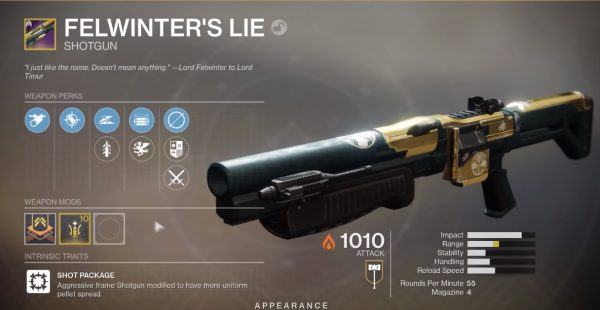 Destiny 2  How to get the Felwinter s Lie Legendary Shotgun - 12