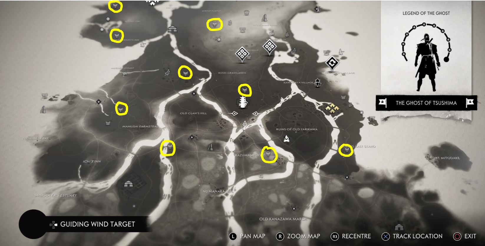 Ghost of Tsushima Fox Dens   All Inari Shrine locations - 92