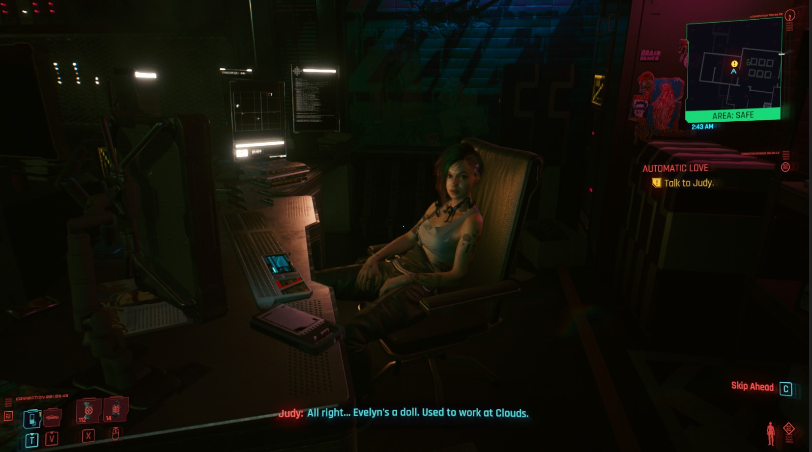 Cyberpunk 2077 Automatic Love   Clouds VIP area  Woodman - 93