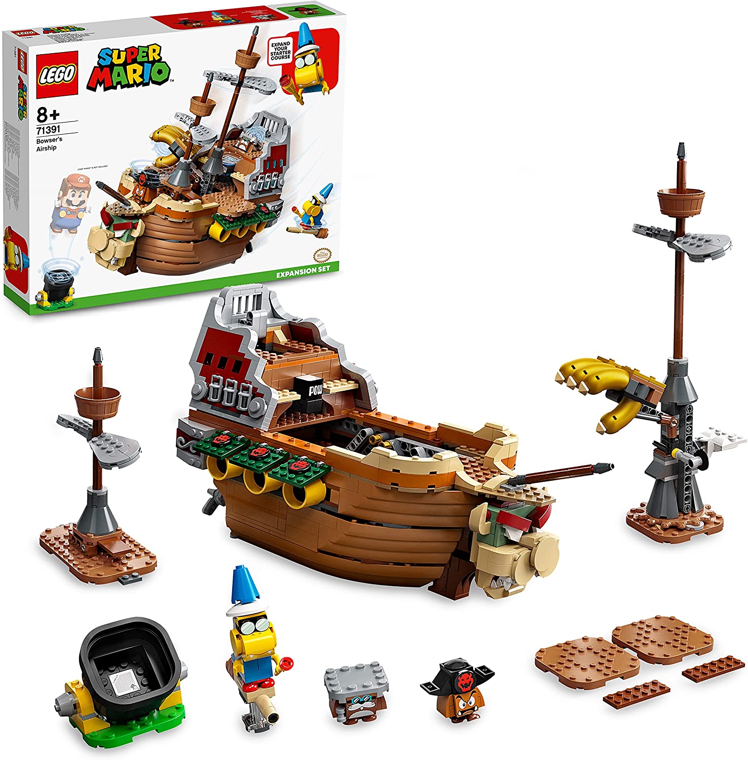 Lego's two-player Super Mario update adds Luigi and a massive Bowser  airship - CNET