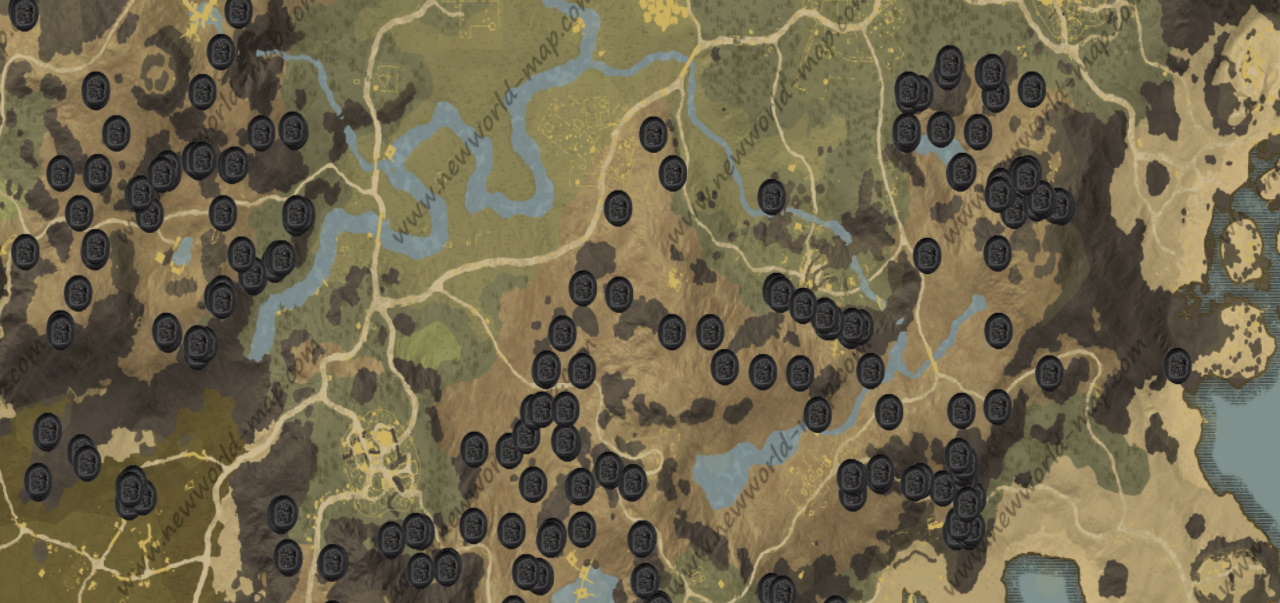 New World Fae Iron locations and how to raise mining luck - 73