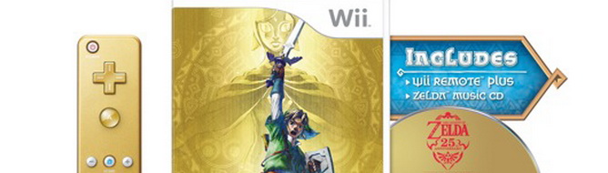 Manette Wii Remote Plus Zelda Skyward Sword - Édition Limitée Dorée - Wii