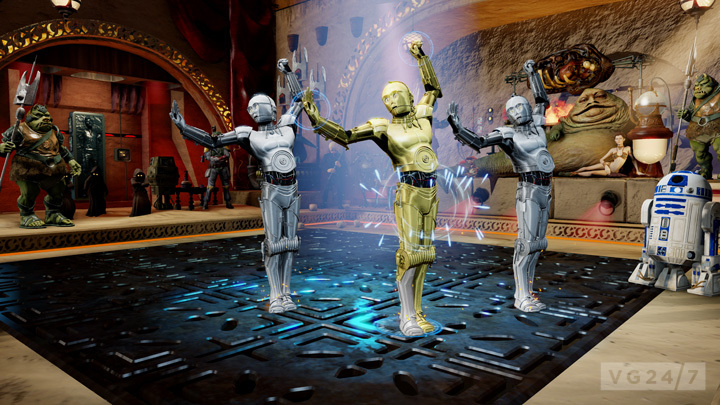 Kinect Star Wars media features droid dancing, lightsaber