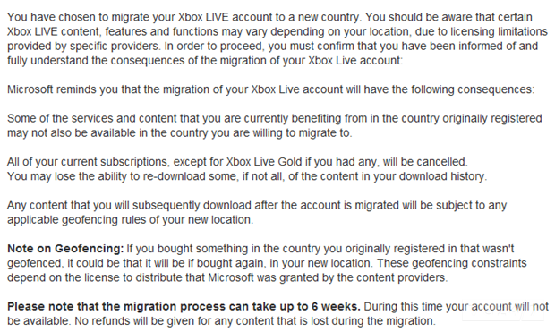 MOVING YOUR XBOX LIVE ACCOUNT intelligence overview