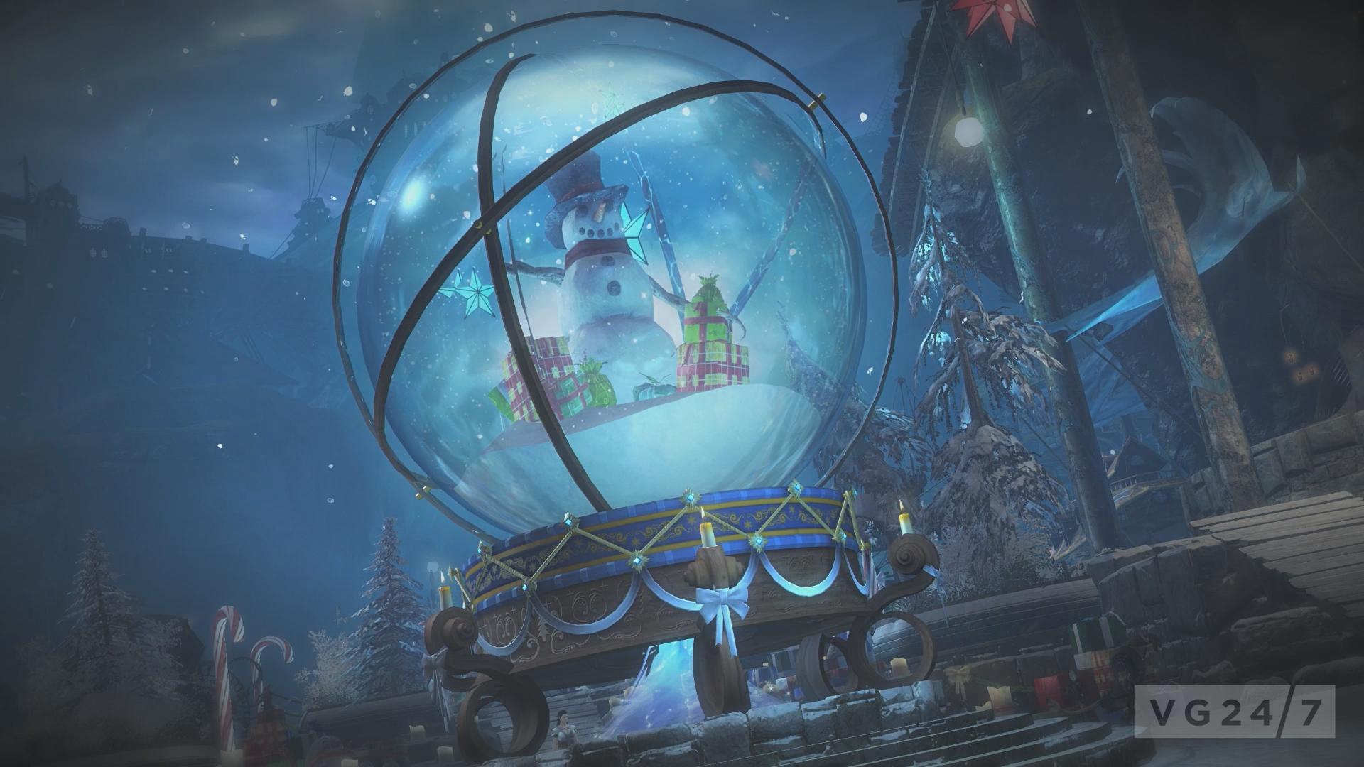 Guild Wars 2 Wintersday screens show a snowy wonderland VG247