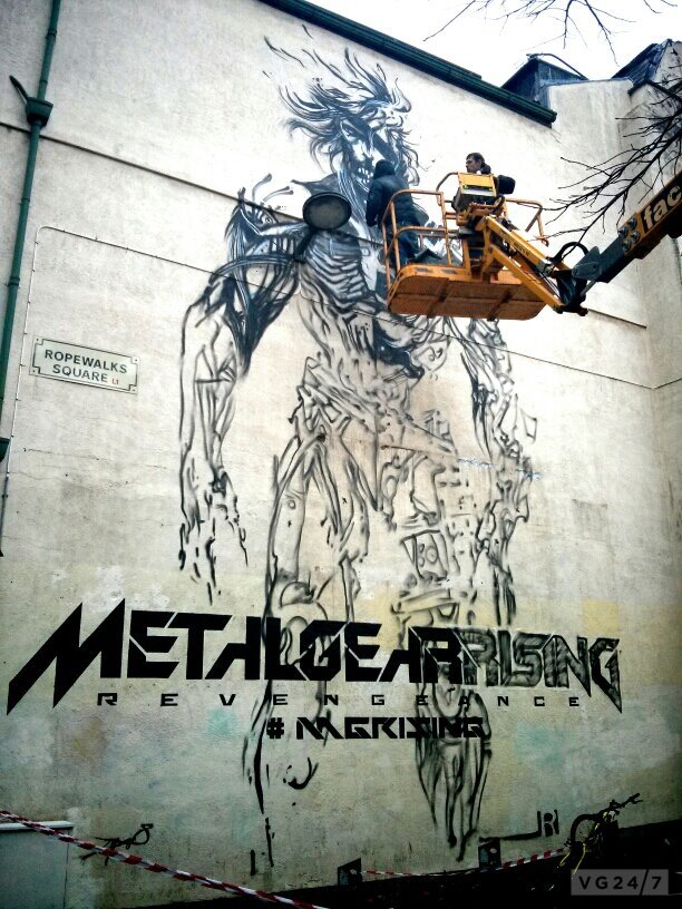 Graffiti artists paint giant Raiden murals ahead of Metal Gear Rising launch VG247