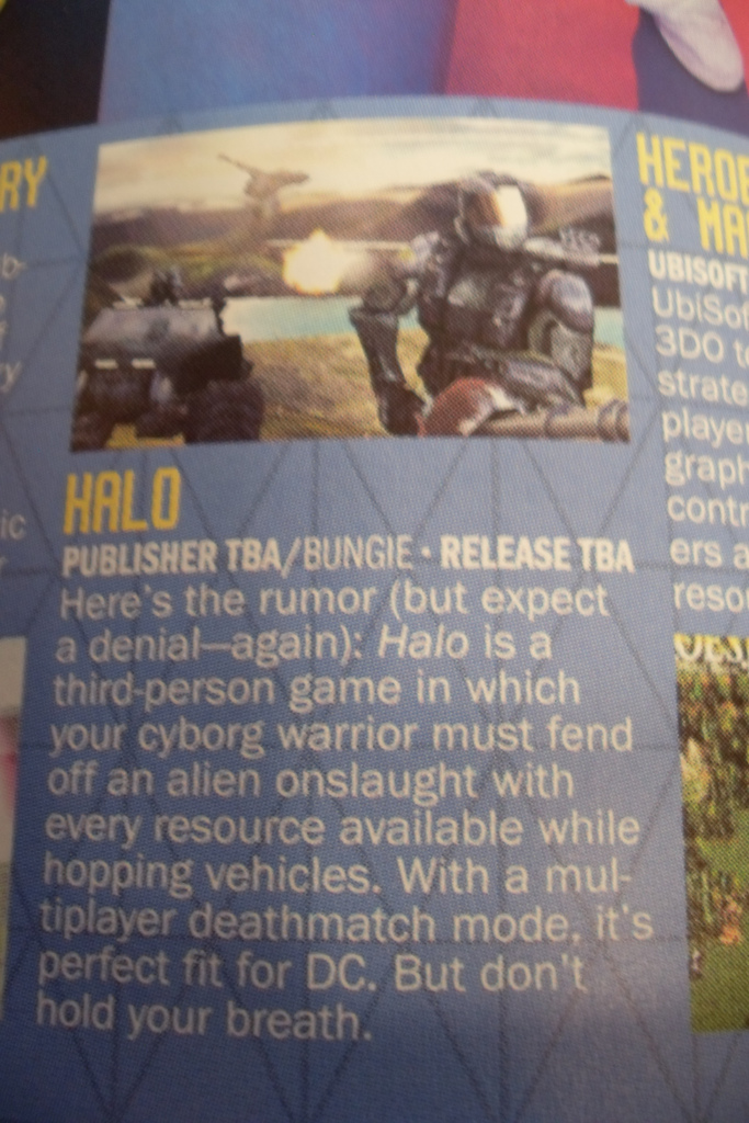 halo dreamcast advertisement