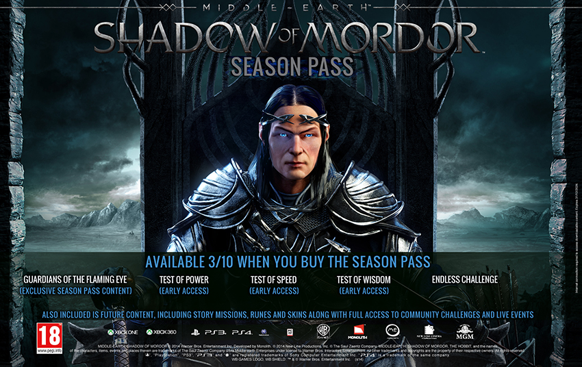 Shadow of Mordor season pass