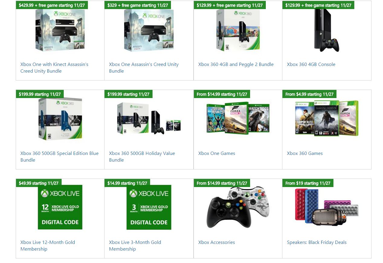 Black Friday deals from Microsoft Store include Xbox ...