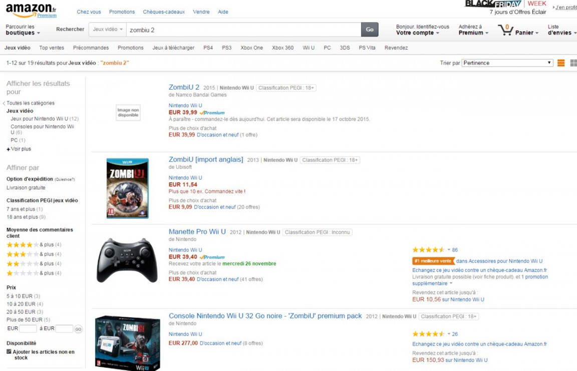 zombie u 2 amazon fr 2