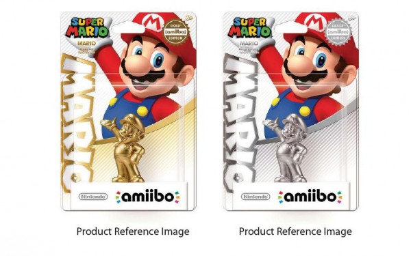 gold silver amiibo mario