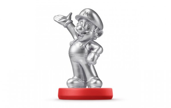 Silver mario amiibo