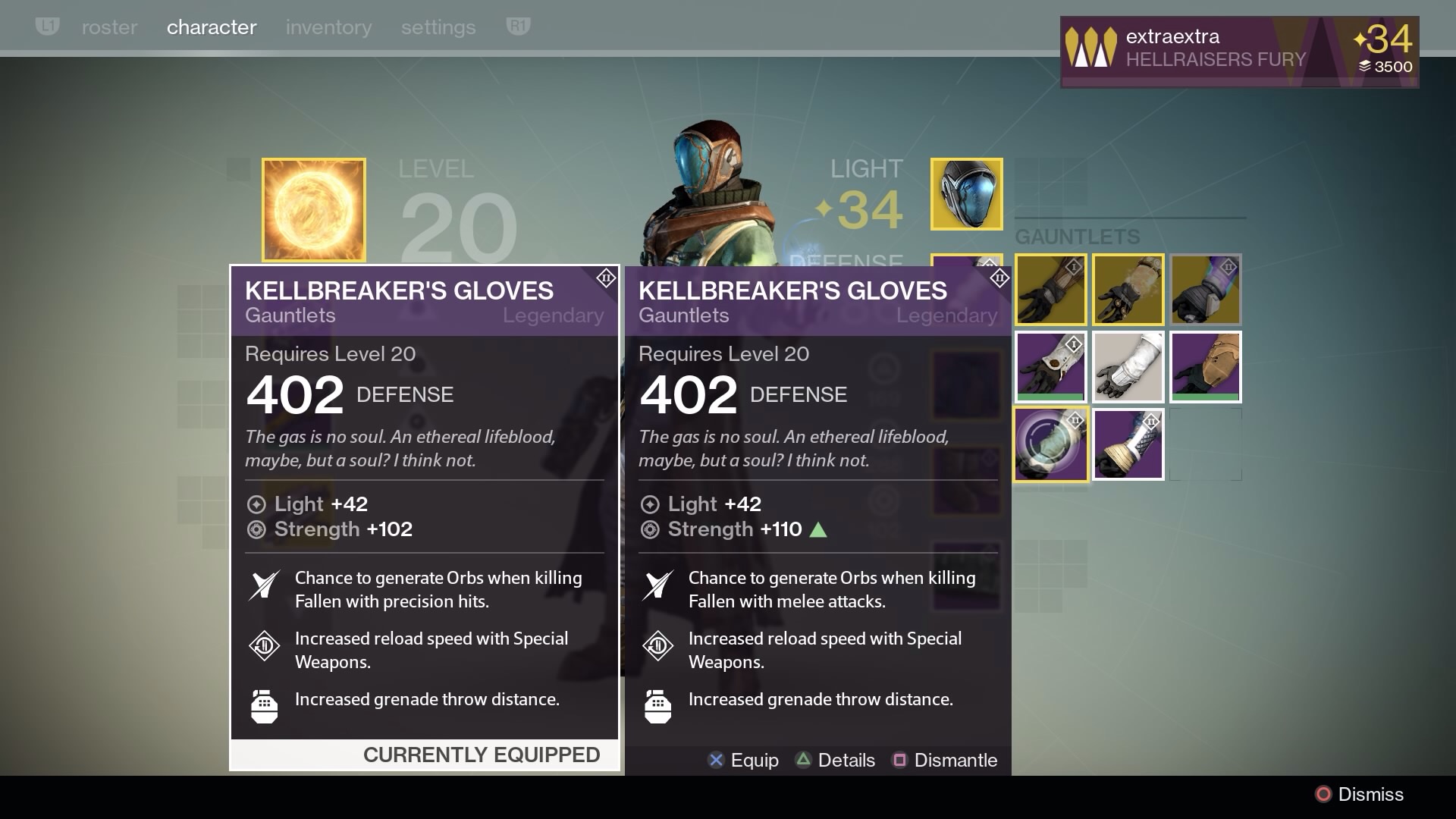 kell glove options