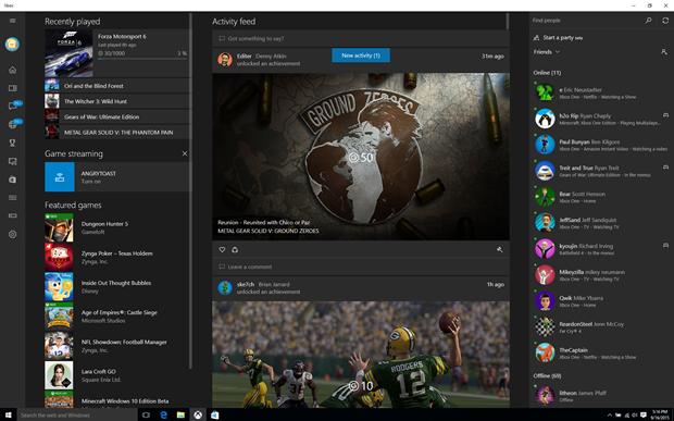 Xbox app on windows 7