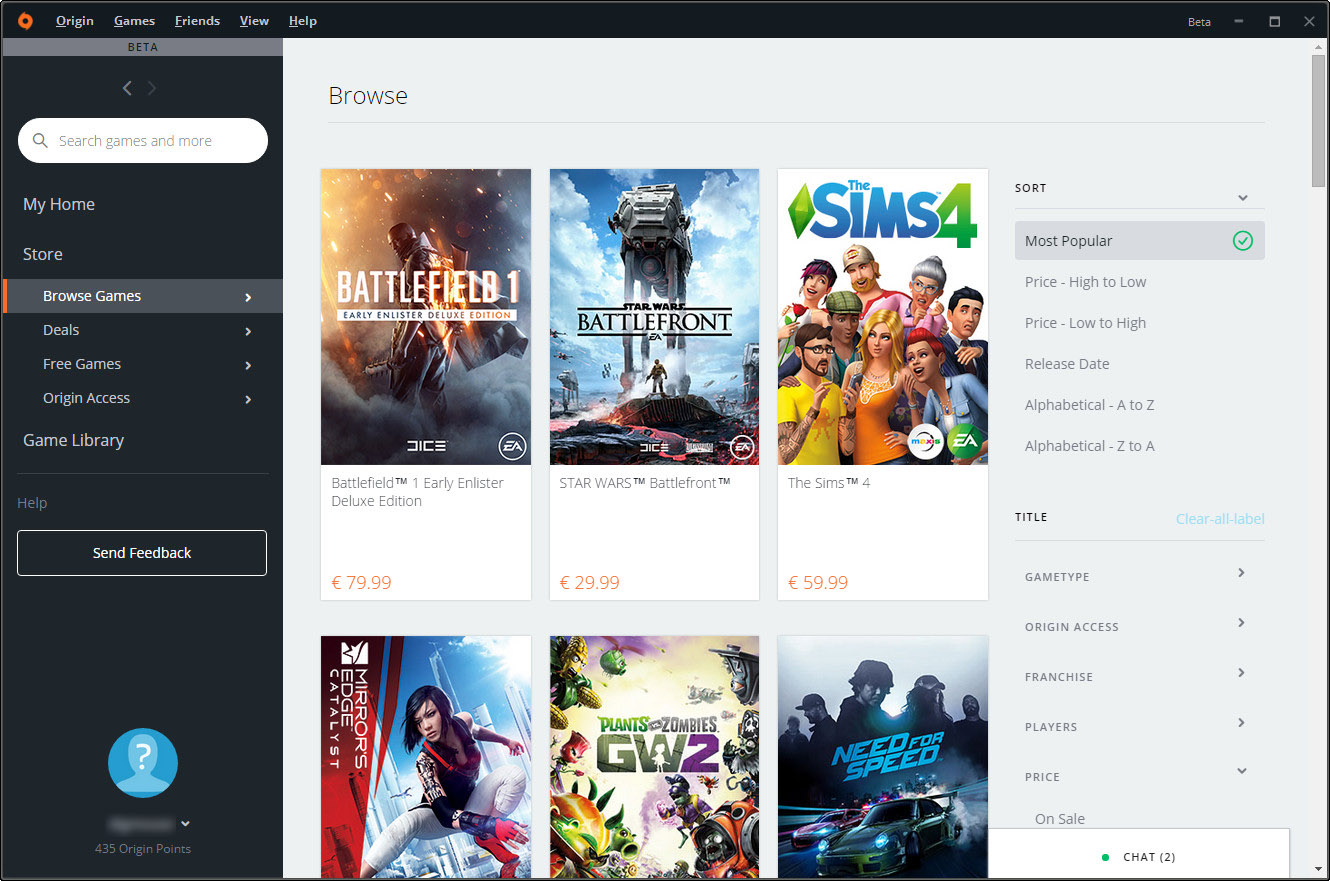 origin client xbox