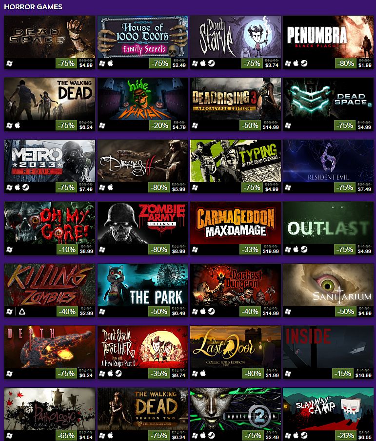 The Halloween Sale is live on Steam with tons of horror games on discount  VG247