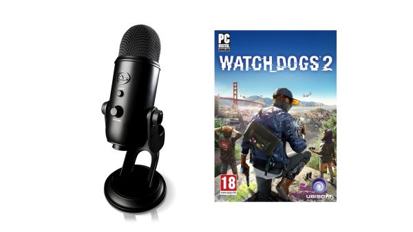 Black Yeti Mic With Watch Dogs Black Yeti Mic With Watch Dogs