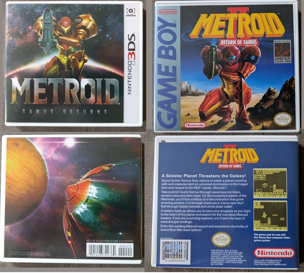 The Metroid Samus Returns Special Edition has a reversible cover that